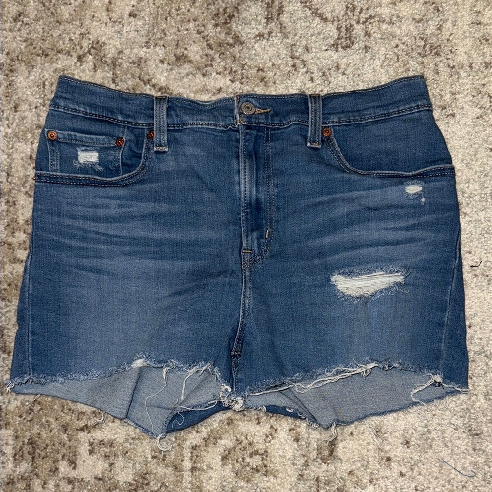 Levi's Classic Blue Denim Shorts